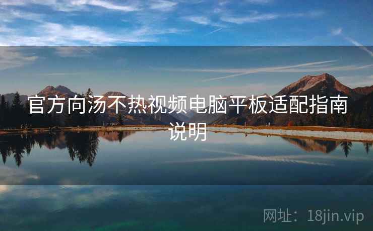 官方向汤不热视频电脑平板适配指南说明