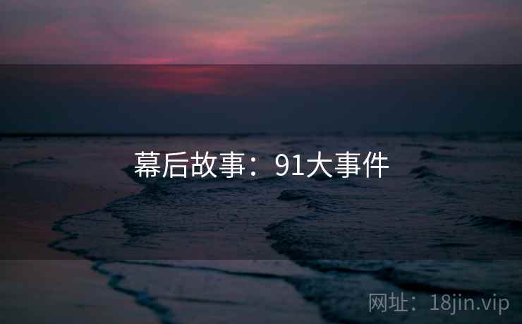 幕后故事：91大事件
