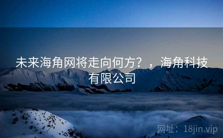 未来海角网将走向何方？，海角科技有限公司
