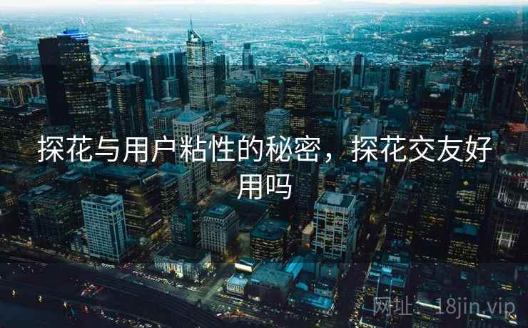 探花与用户粘性的秘密，探花交友好用吗