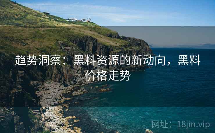 趋势洞察：黑料资源的新动向，黑料价格走势