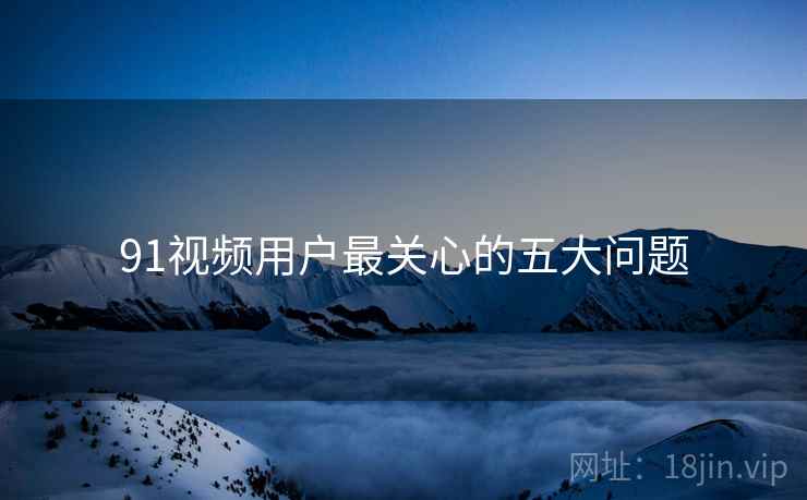 91视频用户最关心的五大问题